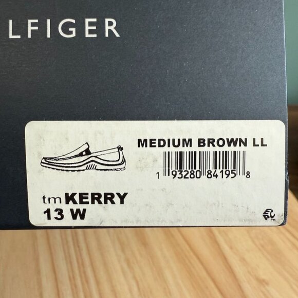 Tommy Hilfiger Mens Kerry Drivers 13W Medium Brown Loafers - Picture 2 of 9